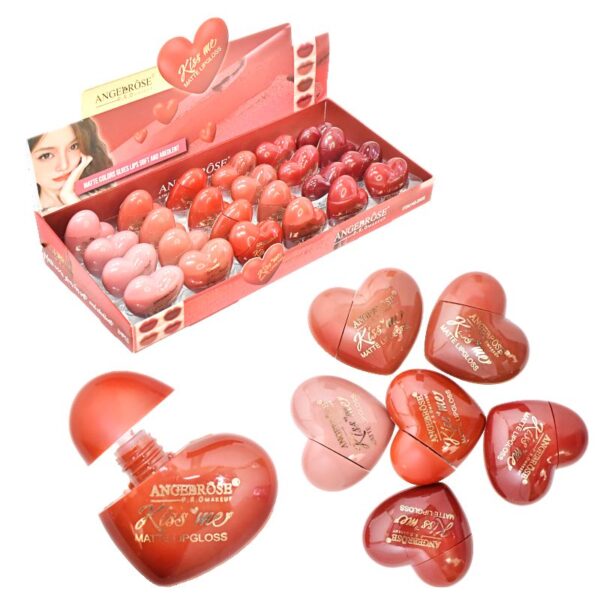 Labiales Matte Liquidos En Forma De Corazon Kiss Me
