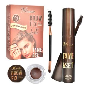 Crema Y Pomada Para Cejas Con Brocha Aplicadora Miundo Surtidas