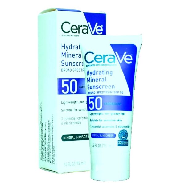 Protector Solar Mineral Hidratante SPF 50 CeraVe  LOTE1