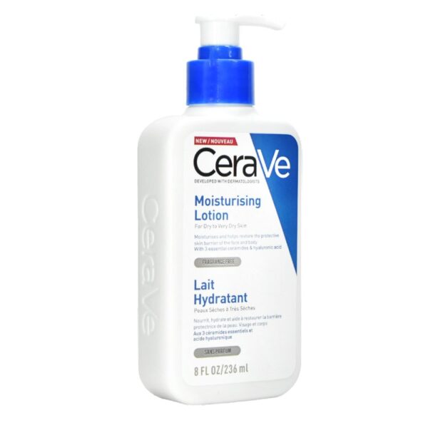 Locion Hidratante Para Piel Seca Cerave 236Ml Tapa Azul LOTE3