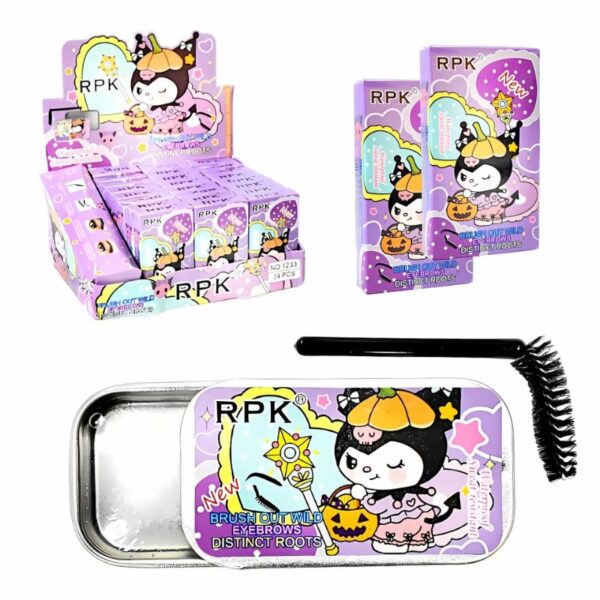 Jabón para cejas RPK empaque morado de kuromi