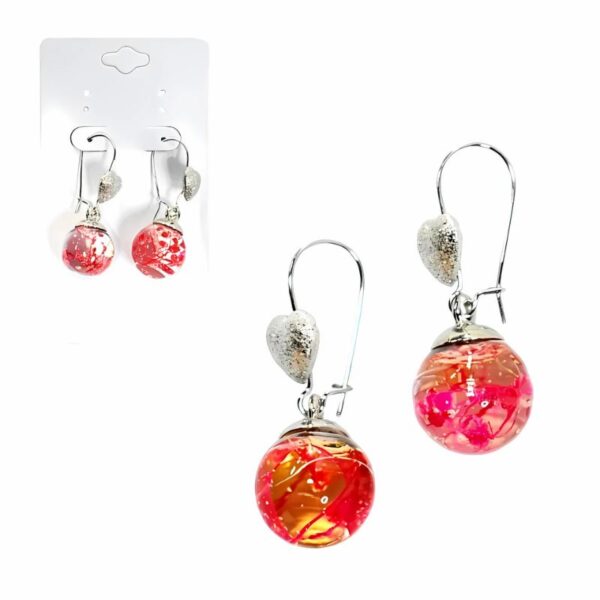 Aretes con Perla en colores Surtidos