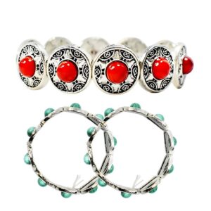 Pulseras de Fantasía con Diseño de Plata Surtidos