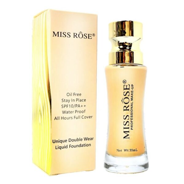 Bases MISS ROSE Water Proof Con Alta Cobertura Tonos Surtidos