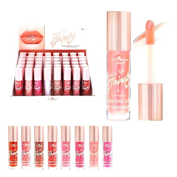 Brillo Voluminizador de Labios con Extracto de vitamina E de Italia Delux