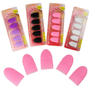 Kit de 5 Dedales de silicon para Remover acrilico y gelish
