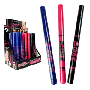 Delineador negro matte empaque colores surtidos EXTREME HUXIABEAUTY