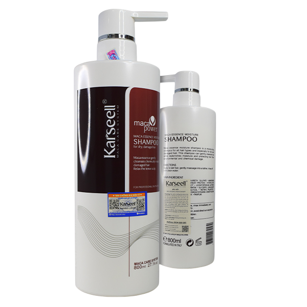 Shampo Hidratante con Esencia de Macadamia para cabello procesados KARSSELL 800ml